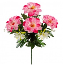 Искусственные цветы букет георгины Колибри, 49см