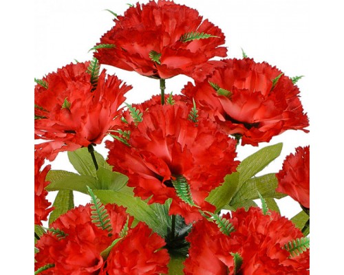 Искусственные цветы букет гвоздика 9-ка Елочка, 41см