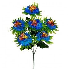 Искусственные цветы букет хризантема водяная, 56см