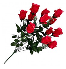 Искусственные цветы букет бутоны роз Королева, 70см