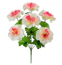 Искусственные цветы букет пионов Рассвет, 43см