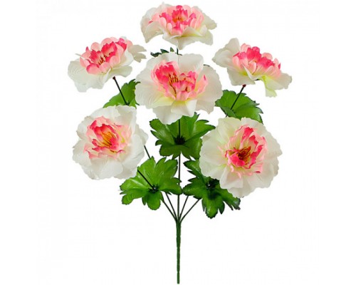 Искусственные цветы букет пионов Рассвет, 43см