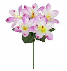 Искусственные цветы букет заливка лилия атлас конфетти, 23см