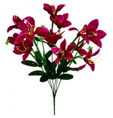 Искусственные цветы букет лилейник, 39см