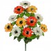 Искусственные цветы букет бархатцы трехцветные, 51см