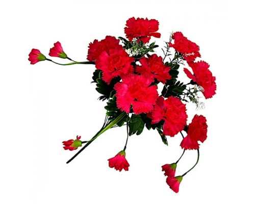 Искусственные цветы букет гвоздики декоративные, 50см