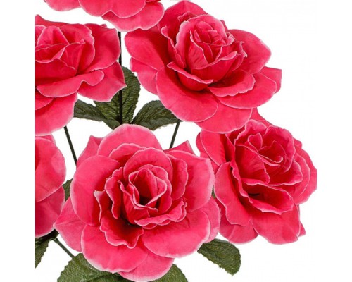 Искусственные цветы букет роз, 37см