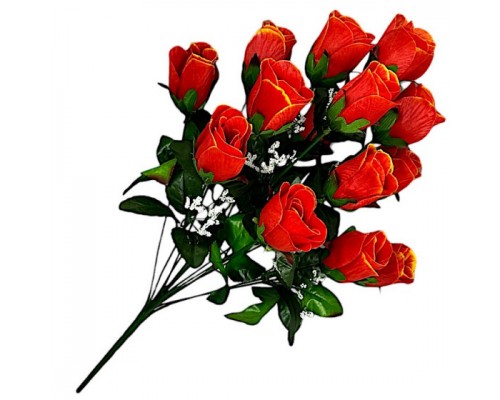 Искусственные цветы букет бутон розы Кашка, 57см