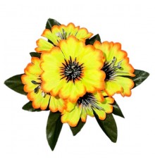 Искусственные цветы букет васильки бордюрные цветные, 19см