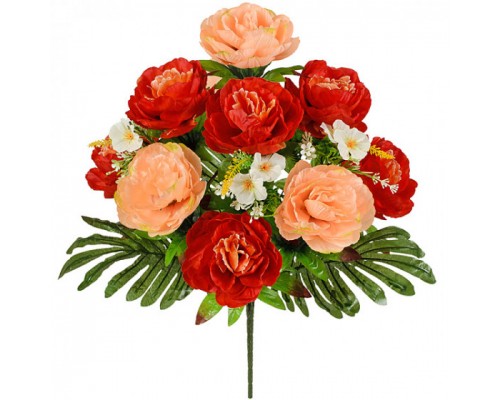 Искусственные цветы букет пионов Люкс, 58см