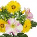 Искусственные цветы букет астры с бутончиками и орхидеями, 30см