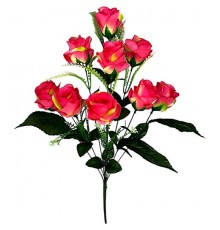 Искусственные цветы букет бутоны роз Блеск, 62см