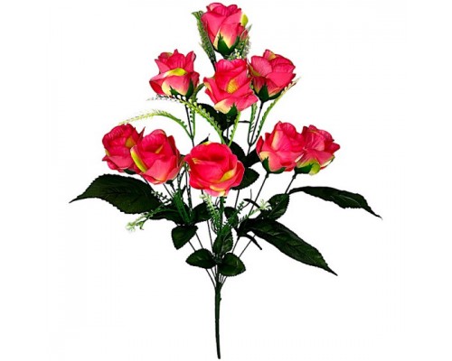 Искусственные цветы букет бутоны роз Блеск, 62см