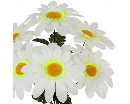 Искусственные цветы букет ромашки крупной, 41см