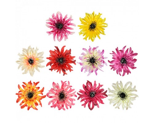 Искусственные цветы букет хризантем, 50см