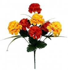 Искусственные цветы букет хризантемы шарики, 41см