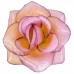 Искусственная Роза крупная атлас, 15см