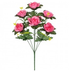 Искусственные цветы букет роз высокий, 56см