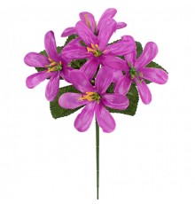Искусственные цветы букет лилия атлас заливка, 23см