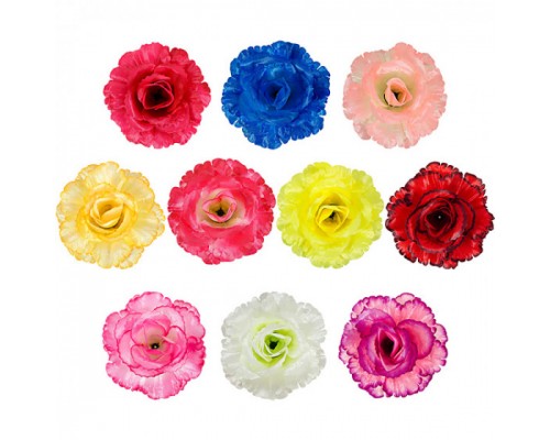 Искусственные цветы букет роз флорибунда, 48см